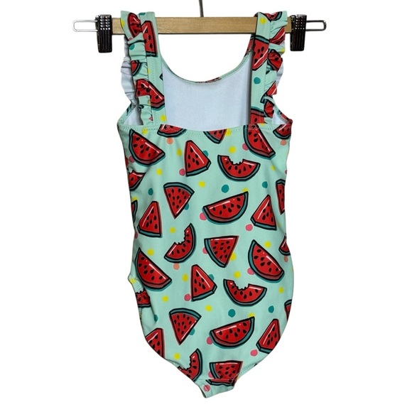 Sovereign Code Watermelon Kids One Piece Swimsuit Blue Size: 6 - Picture 5 of 10